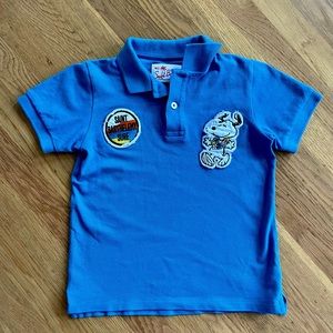MC2 Saint Barth Boys Piquet Snoopy Blue Polo